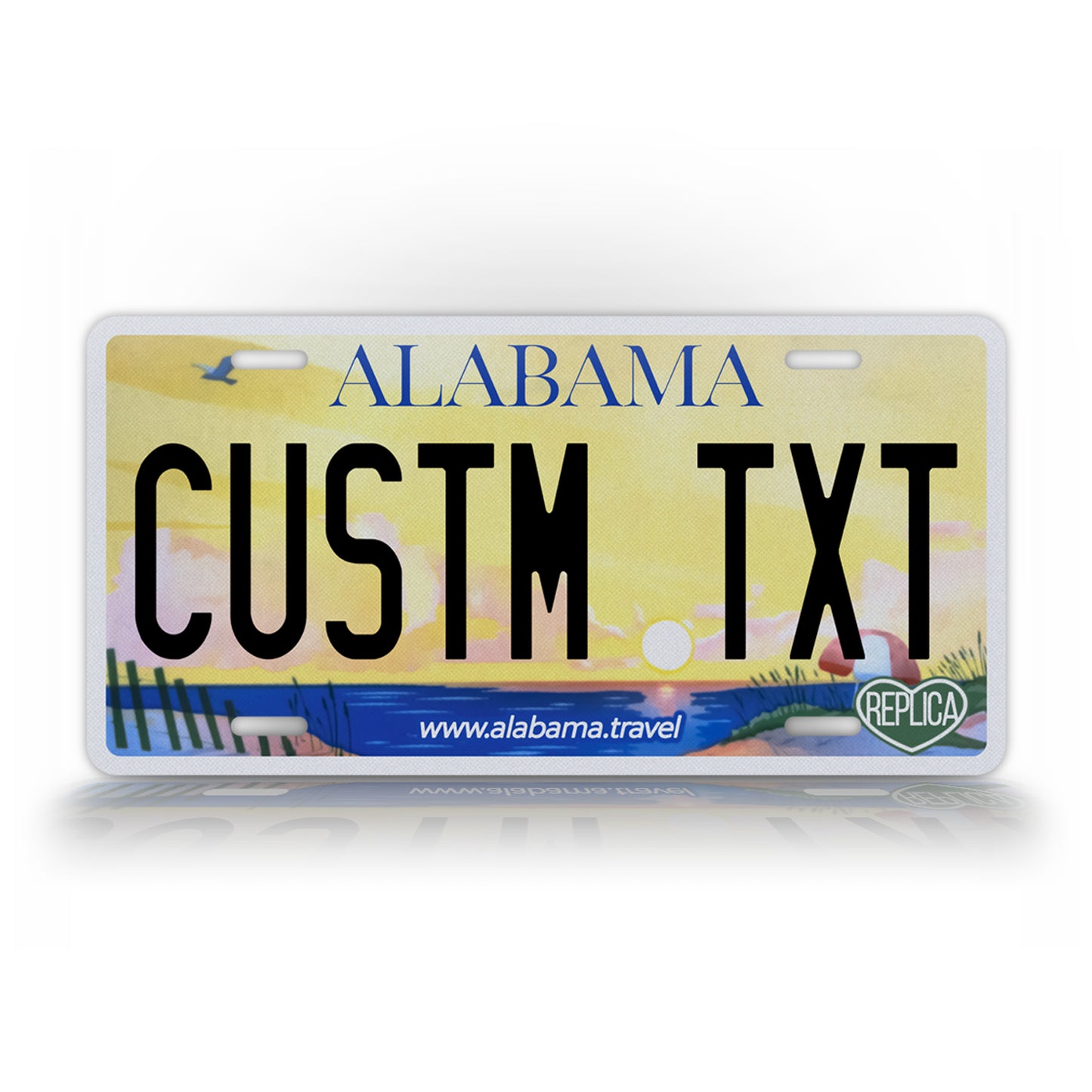 Personalized Alabama Novelty License Plate, Replica AL Custom Auto Tag