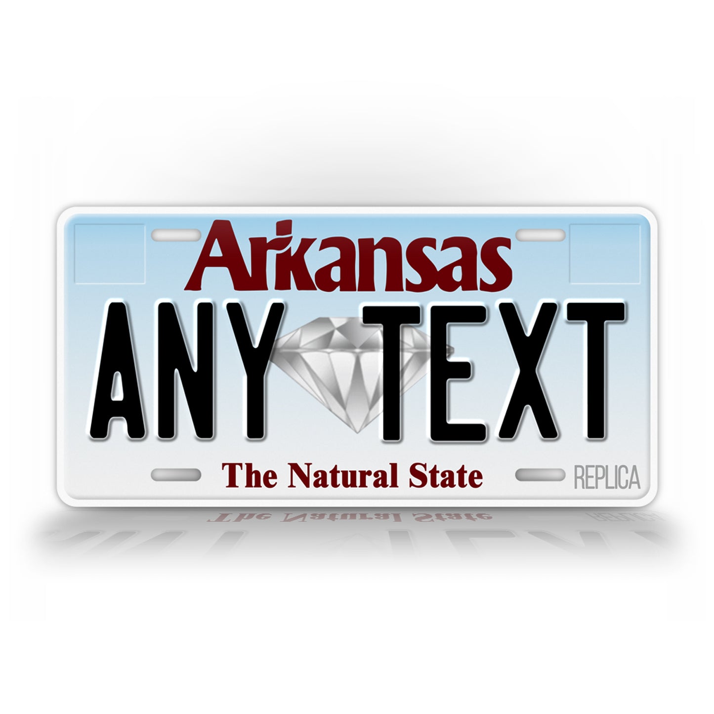 Personalized Arkansas Novelty License Plate, Replica AR Custom Auto Tag