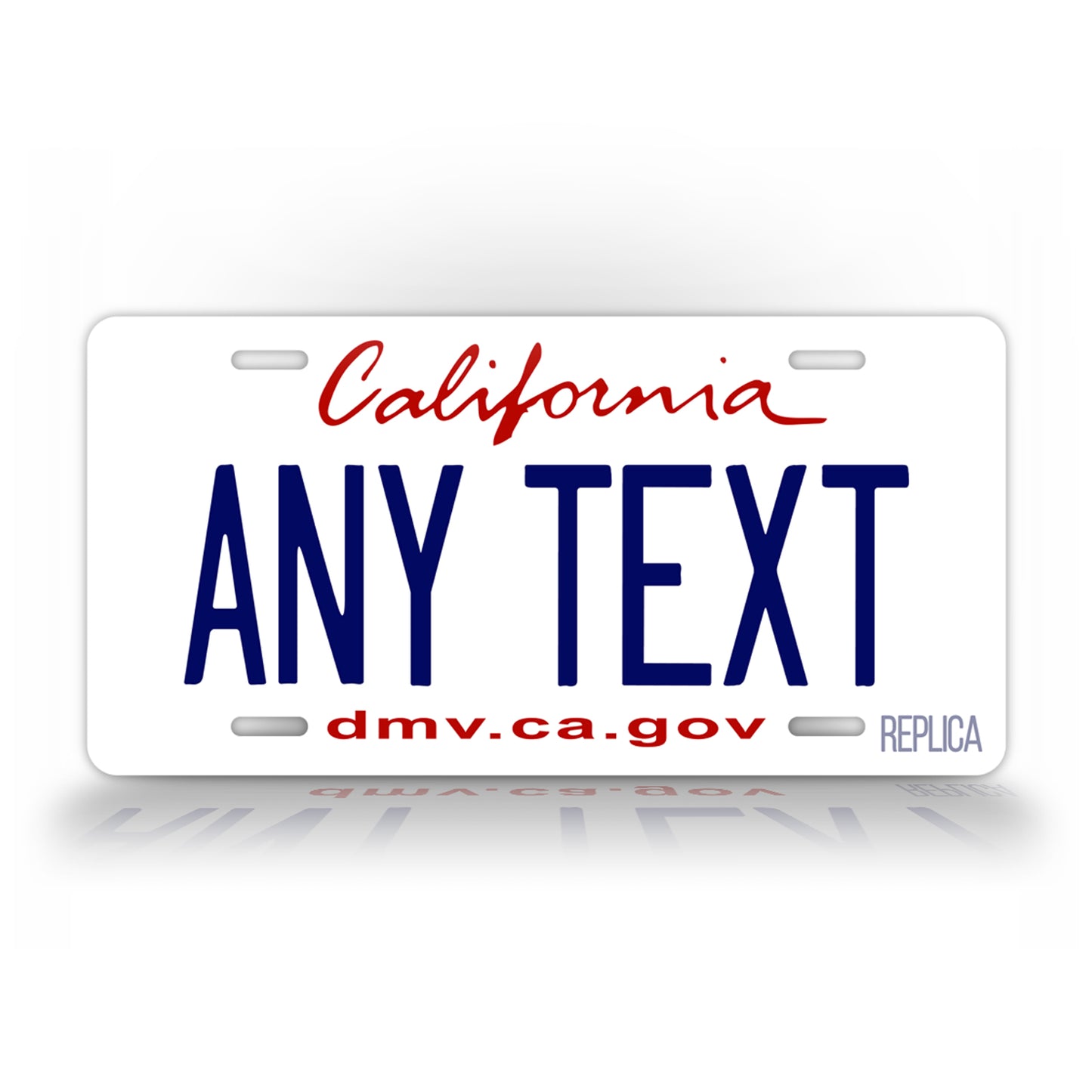 Personalized California Novelty License Plate, Replica CA Custom Auto Tag