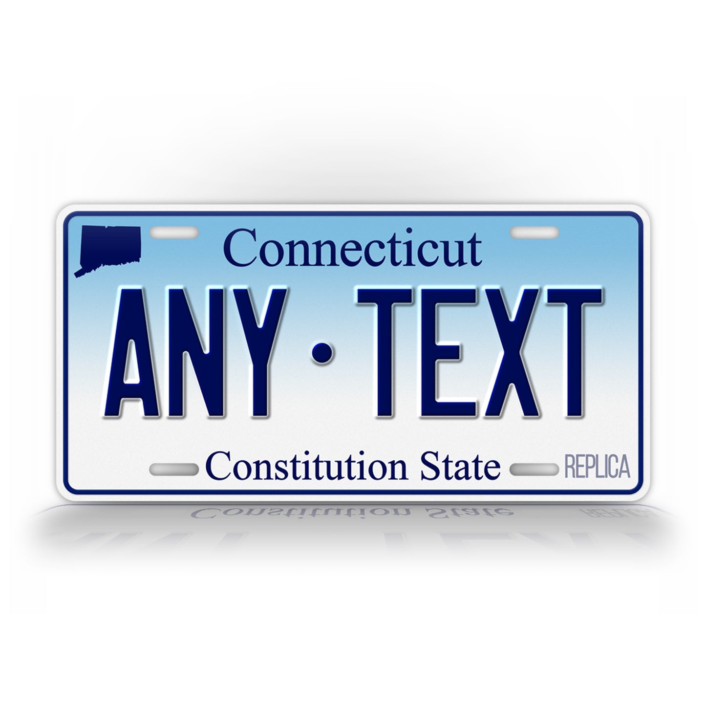 Personalized Connecticut Novelty License Plate, Replica CT Custom Auto Tag