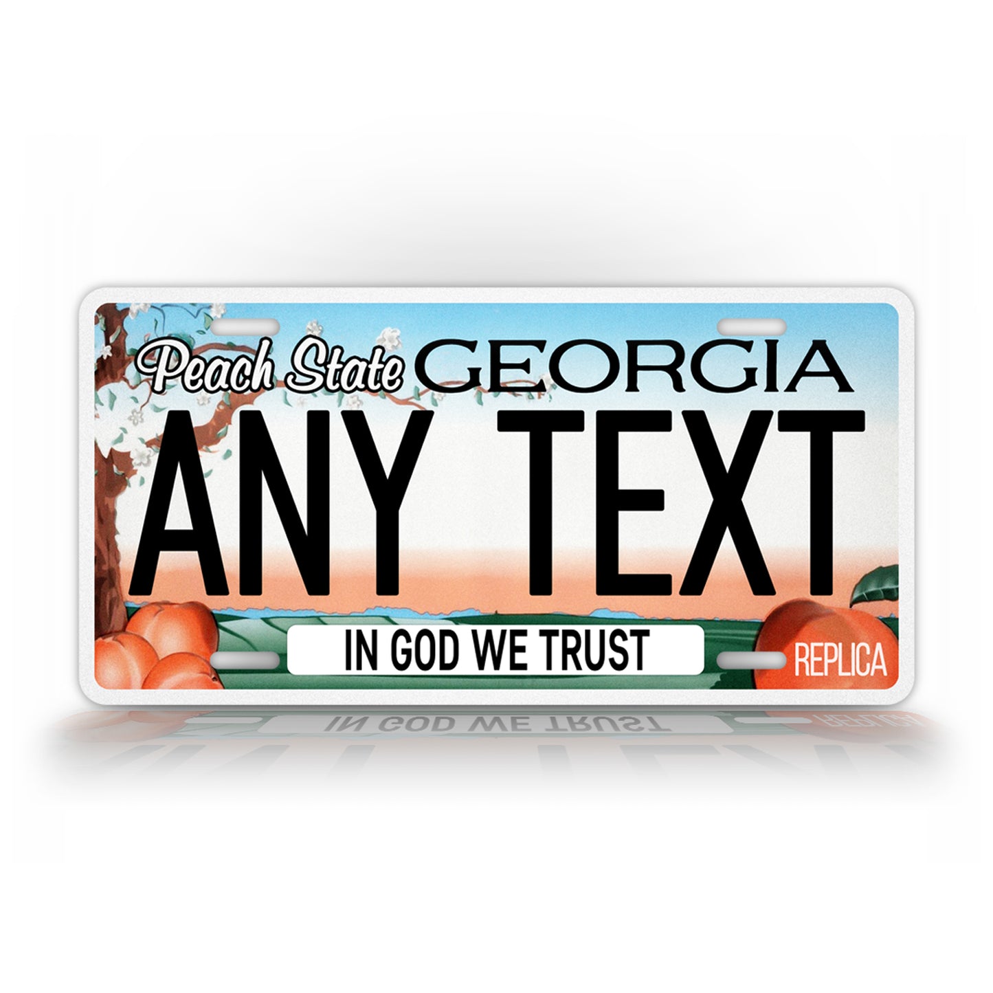 Personalized Georgia Novelty License Plate, Replica GA Custom Auto Tag