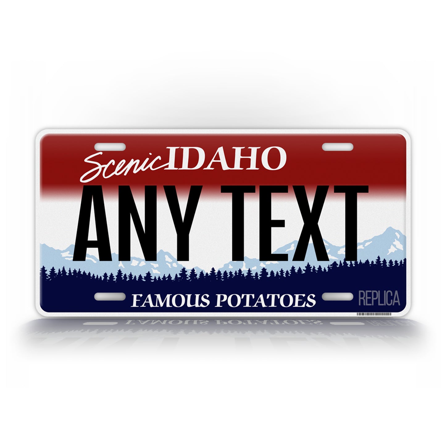 Personalized Idaho Novelty License Plate, Replica ID Custom Auto Tag
