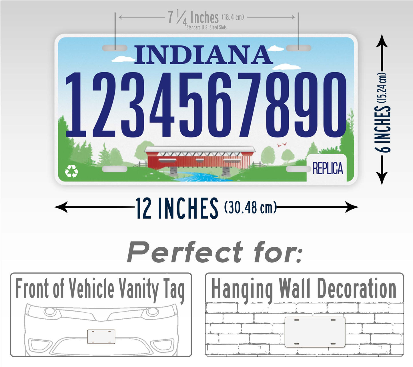 Personalized Indiana Novelty License Plate, Replica IN Custom Auto Tag