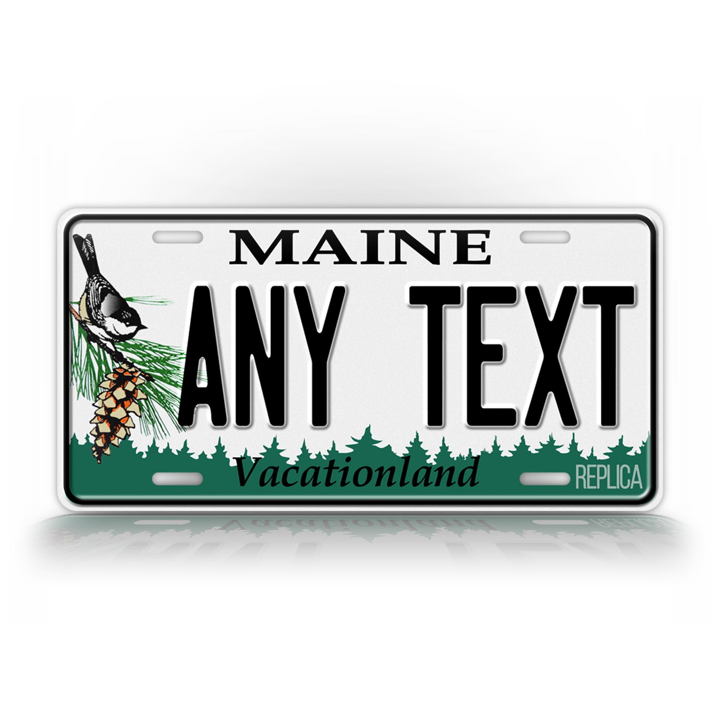 Personalized Maine Novelty License Plate, Replica ME Custom Auto Tag