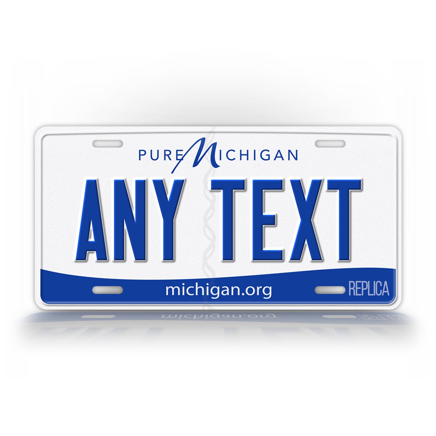 Personalized Michigan Novelty License Plate, Replica MI Custom Auto Tag