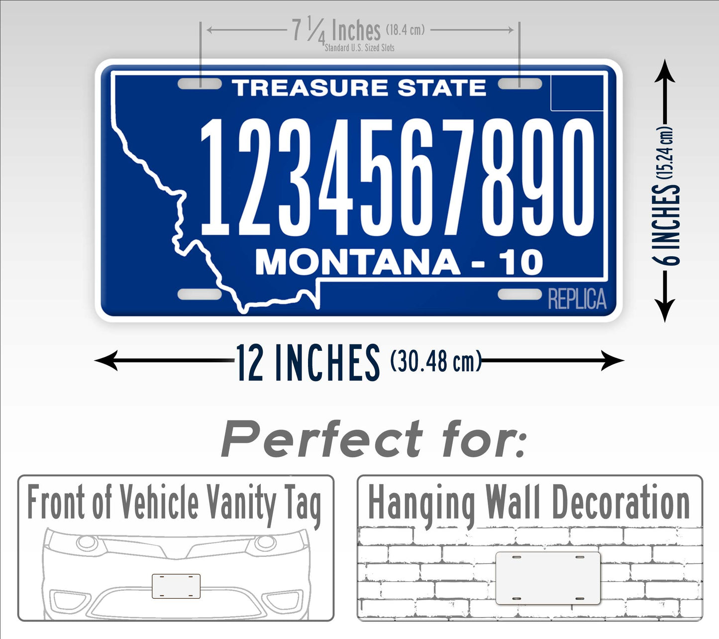 Personalized Montana Novelty License Plate, Replica MT Custom Auto Tag