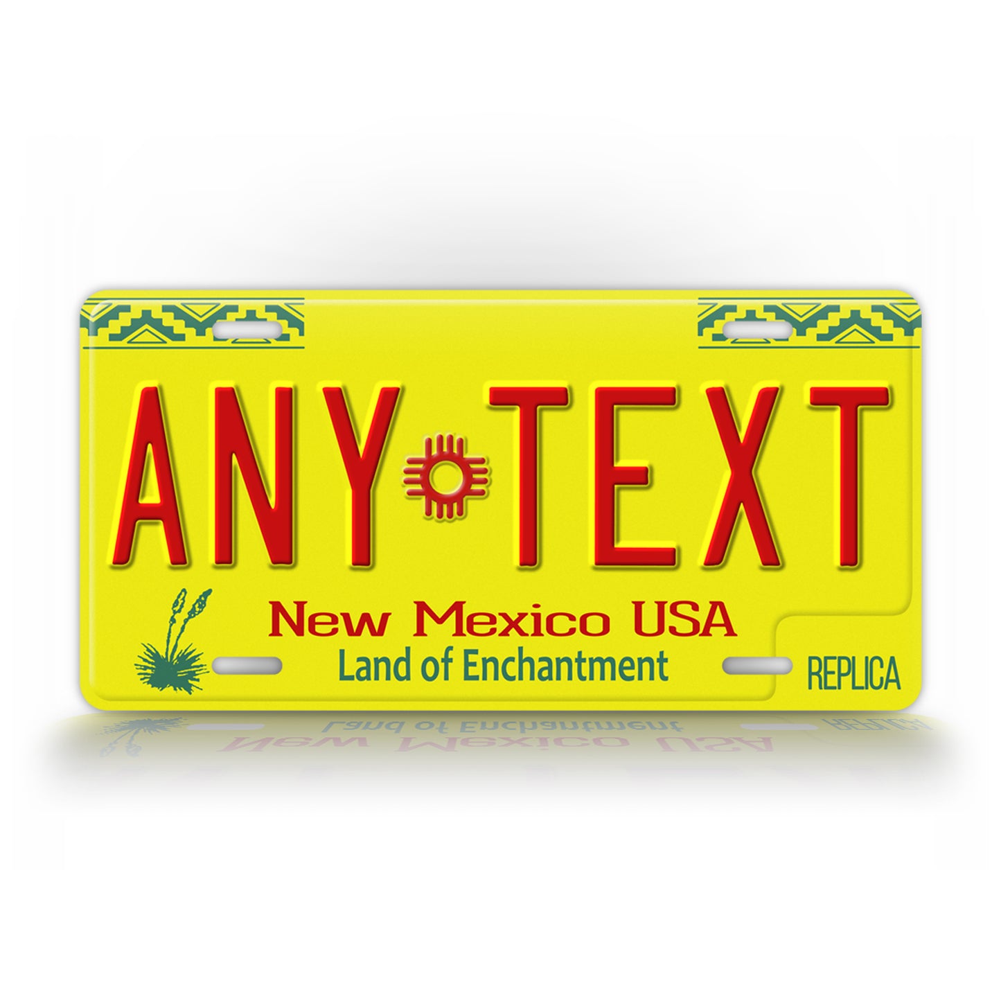 Personalized New Mexico Novelty License Plate, Replica NM Custom Auto Tag