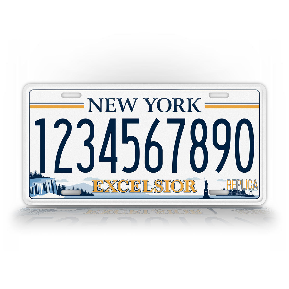 Personalized New York Novelty License Plate, Replica NY Custom Auto Tag