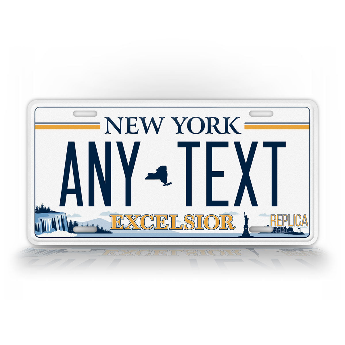 Personalized New York Novelty License Plate, Replica NY Custom Auto Tag
