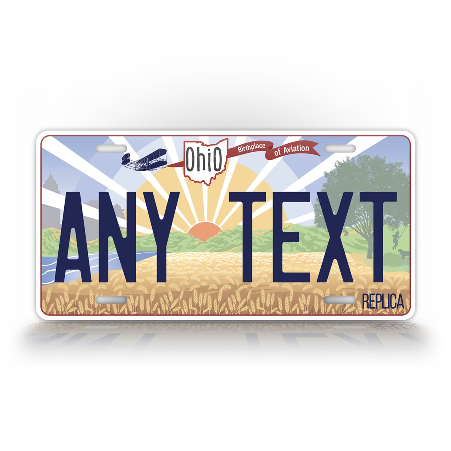 Personalized Ohio Novelty License Plate, Replica OH Custom Auto Tag