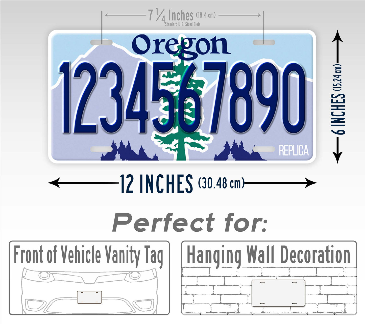 Personalized Oregon Novelty License Plate, Replica OR Custom Auto Tag