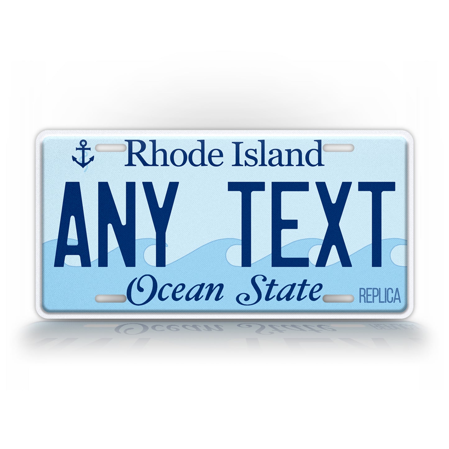 Personalized Rhode Island Novelty License Plate, Replica RI Custom Auto Tag