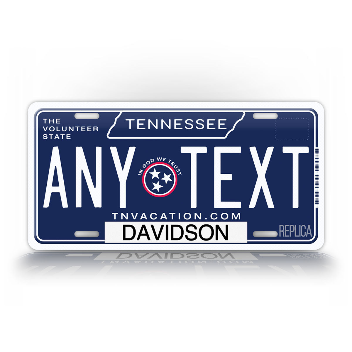 Personalized Tennessee Novelty License Plate, Replica TN Custom Auto Tag