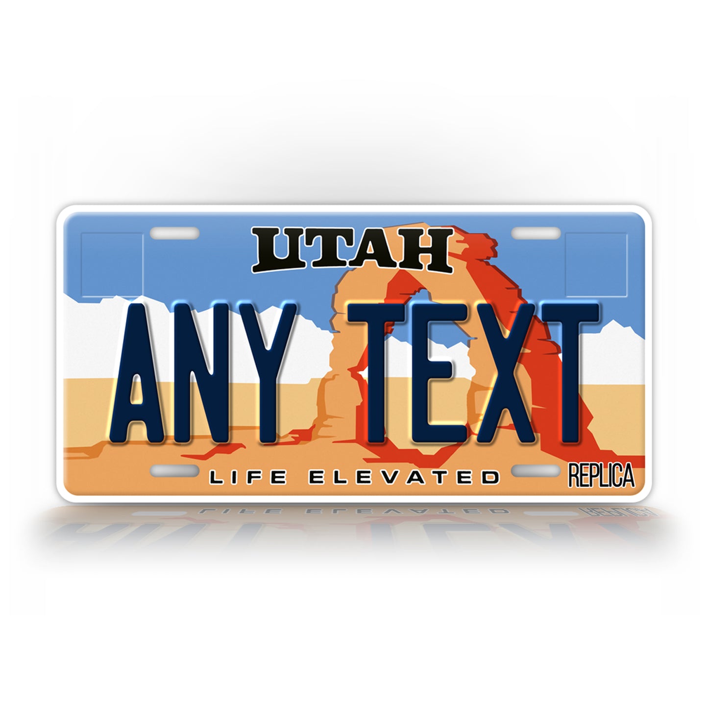 Personalized Utah Novelty License Plate, Replica UT Custom Auto Tag
