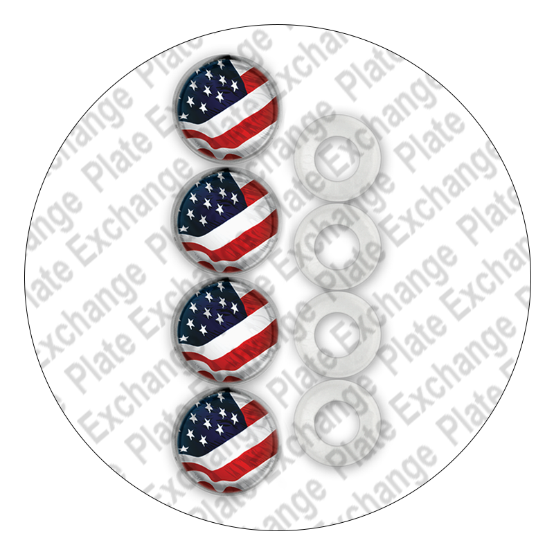 License Plate Fastener Caps
