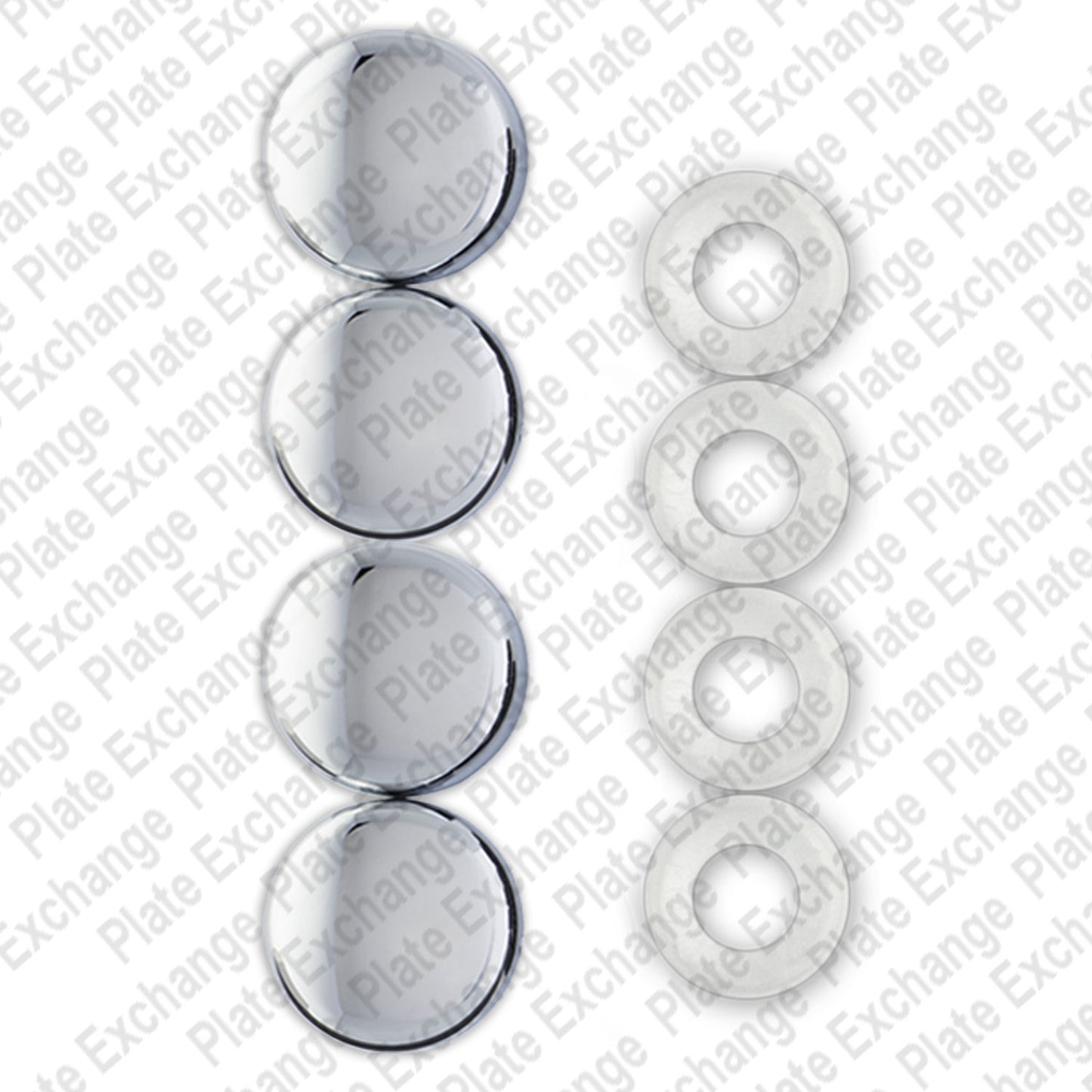 Chrome Fastener Caps
