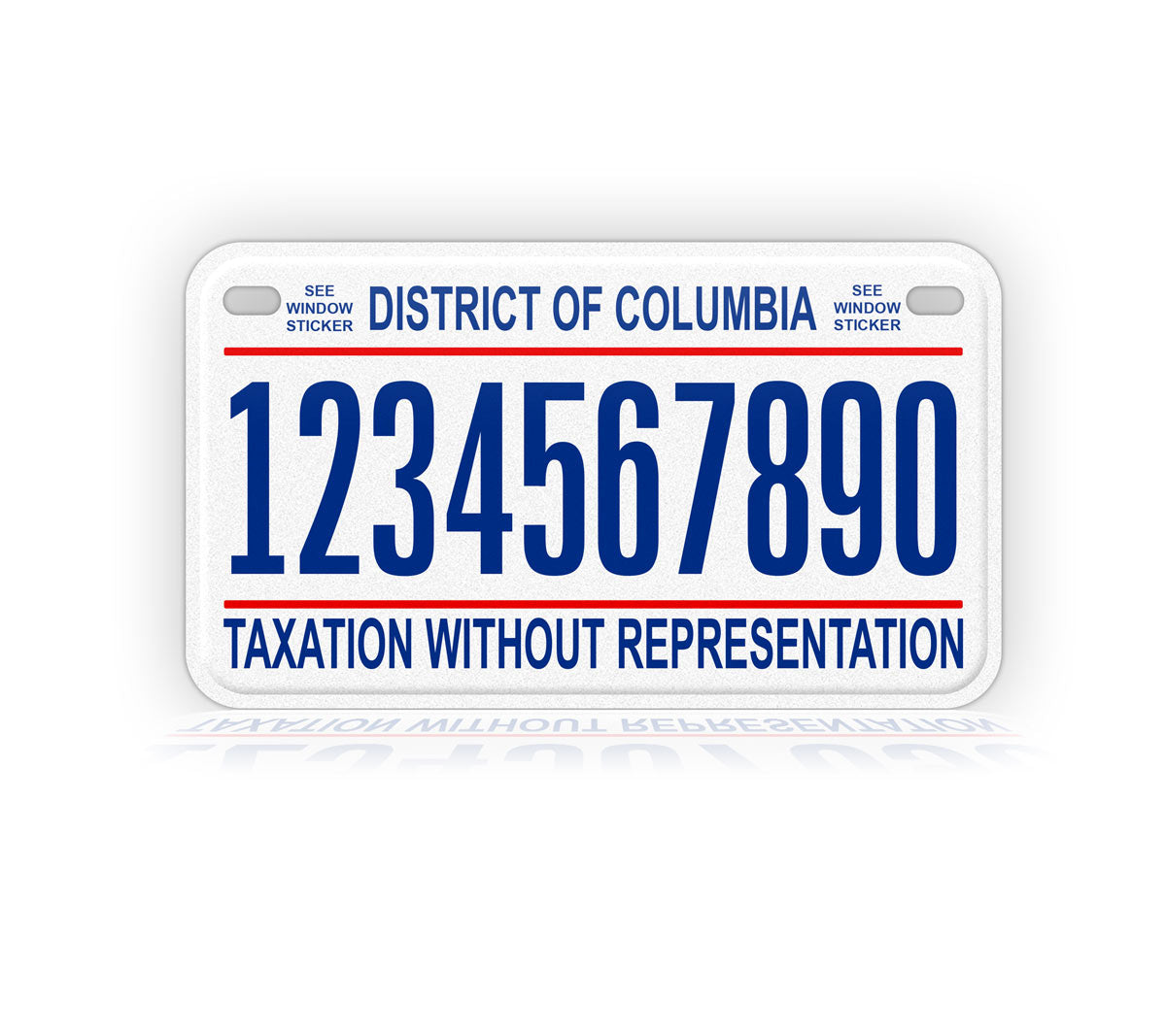 District of Columbia Motorcycle Novelty Plate