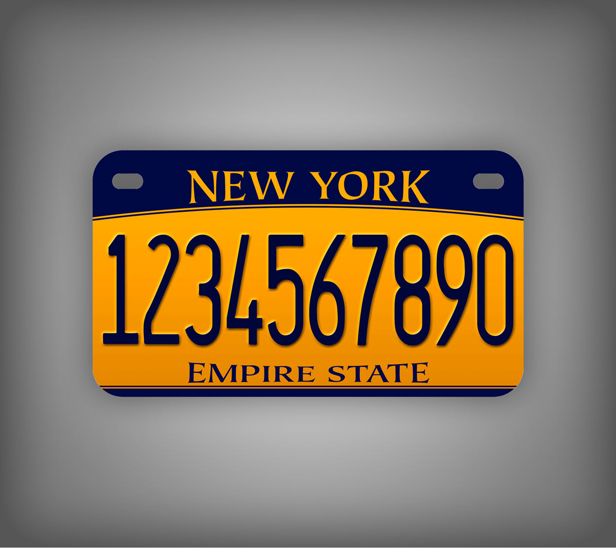 New York Motorcycle Novelty Plate