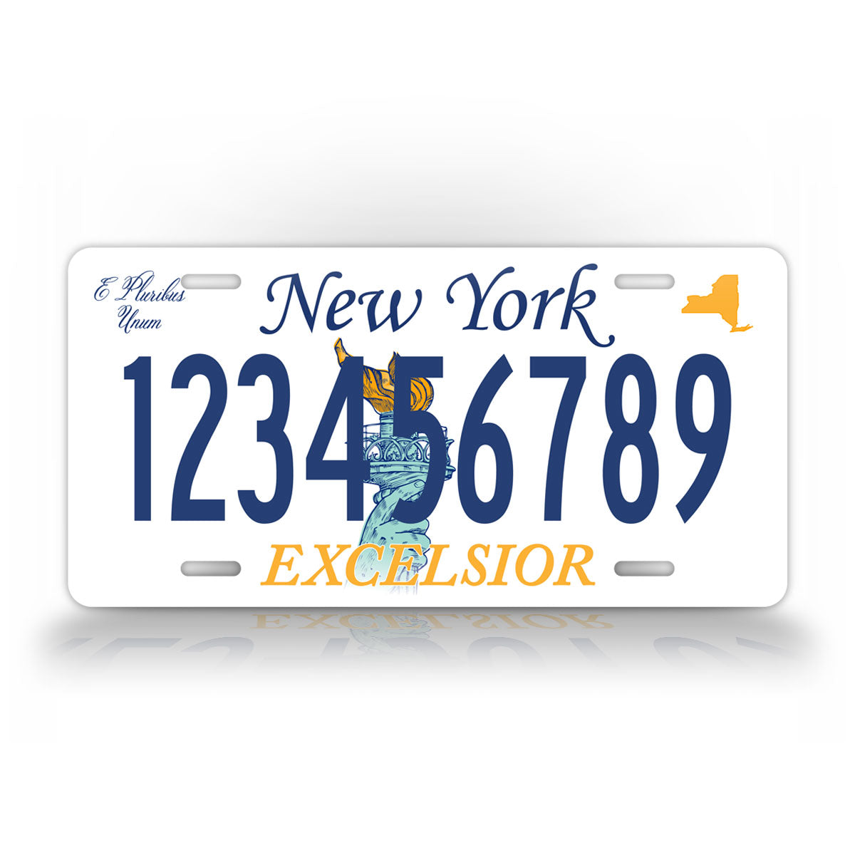 New York "Voting Option Torch" Novelty License Plate