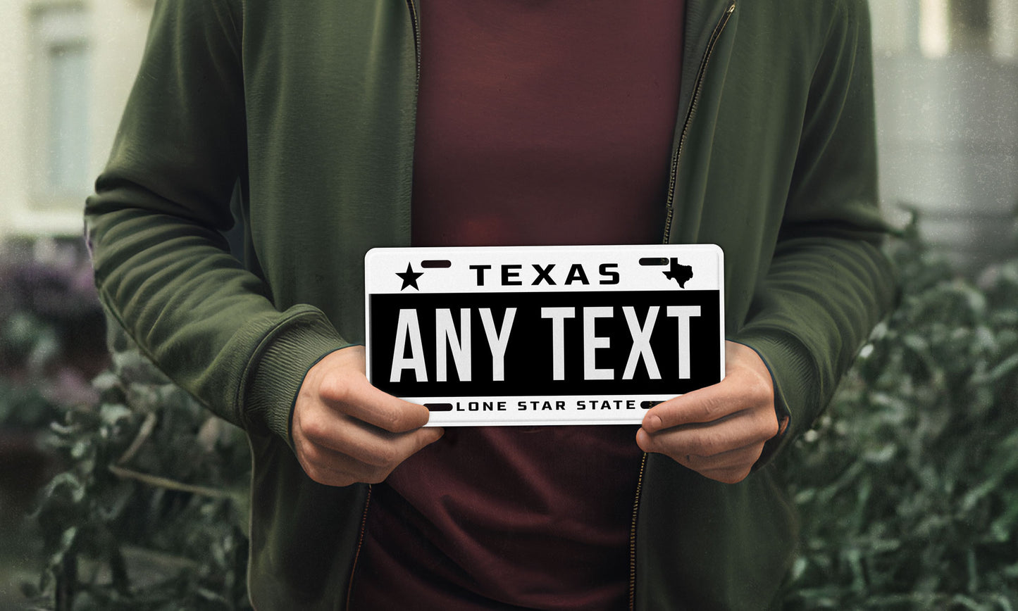 Texas Lone Star Novelty License Plate