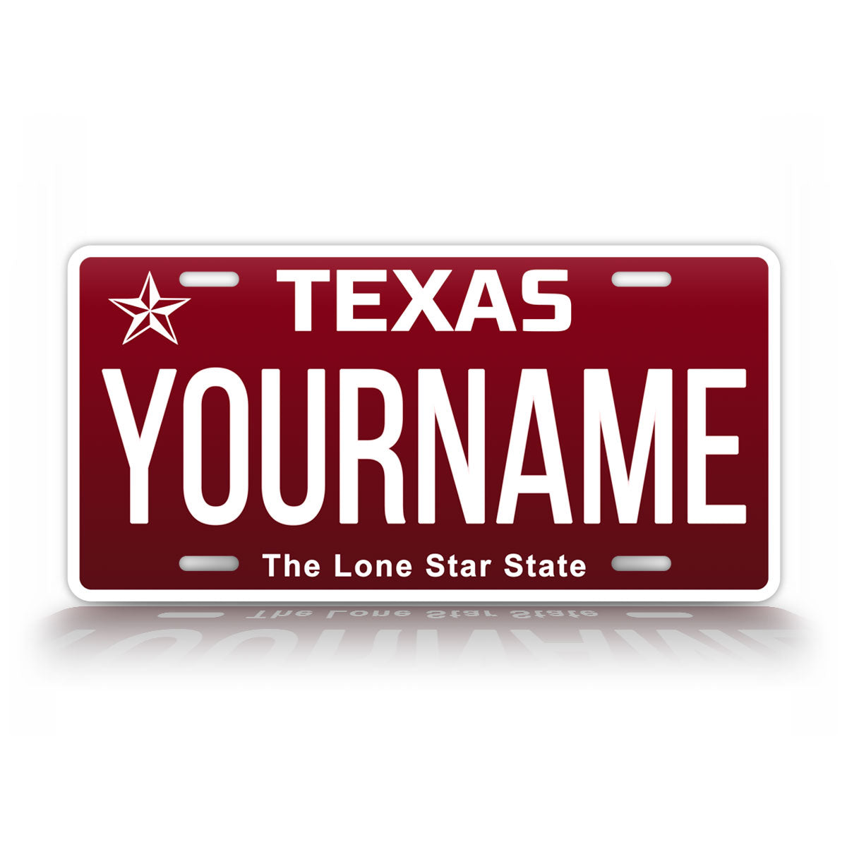 Texas Red Aggies Novelty License Plate