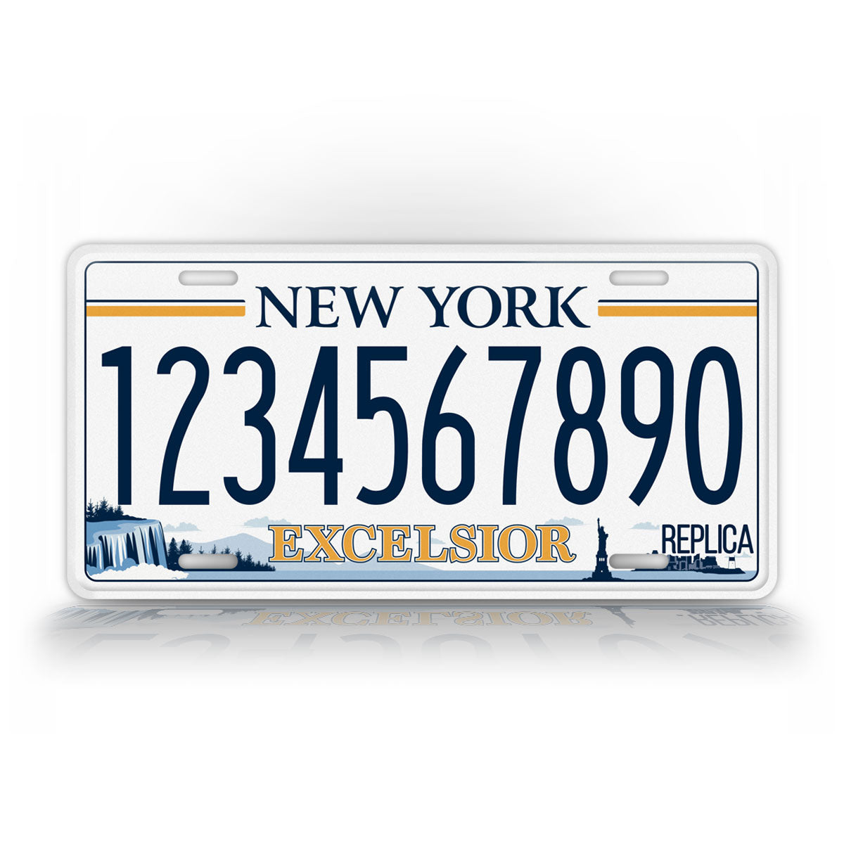 New York "Excelsior" Novelty License Plate