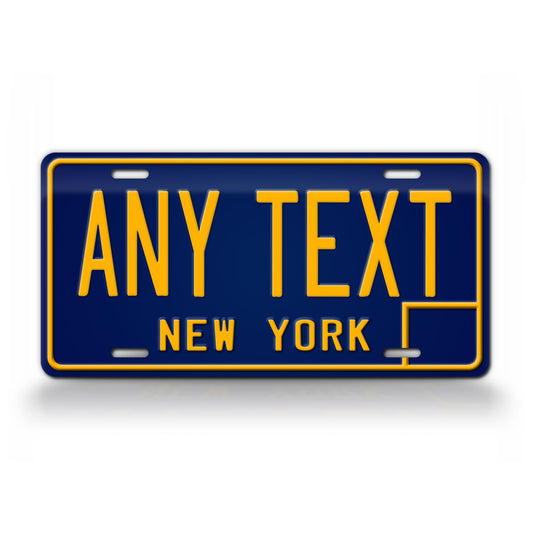 New York 1966 to 1972 Novelty License Plate