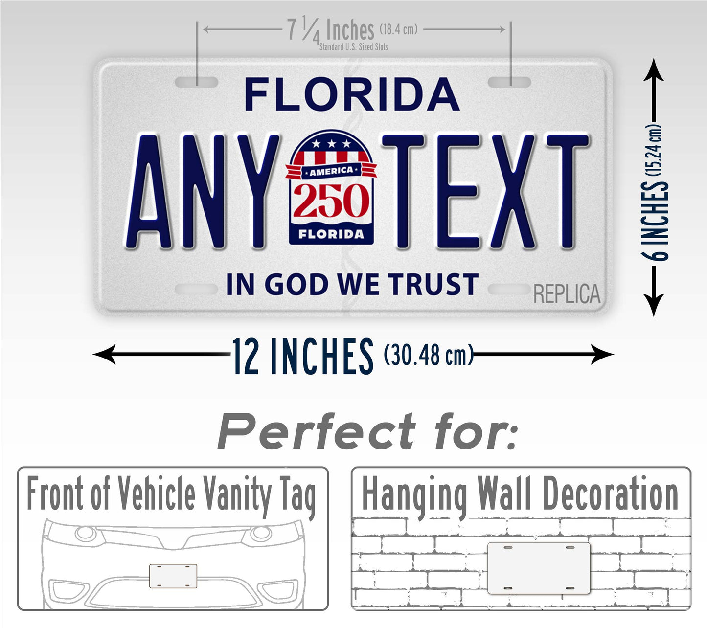 Florida "America 250" Novelty License Plate