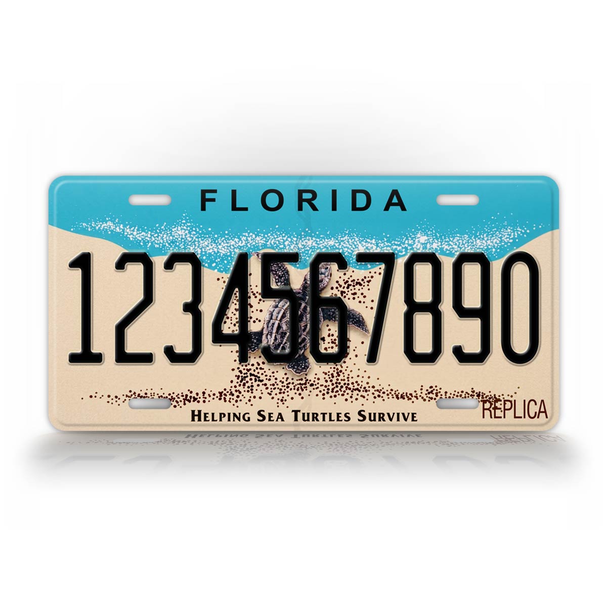 Florida Sea Turtle Novelty License Plate
