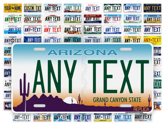 Personalized Arizona Novelty License Plate, Replica AZ Custom Auto Tag