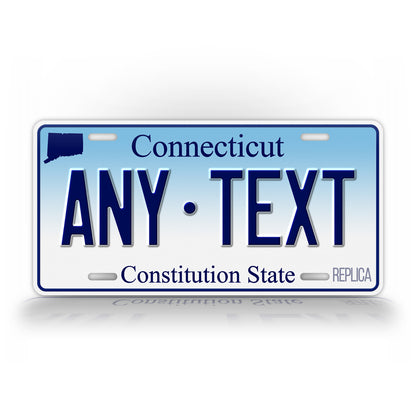 Personalized Connecticut Novelty License Plate, Replica CT Custom Auto Tag