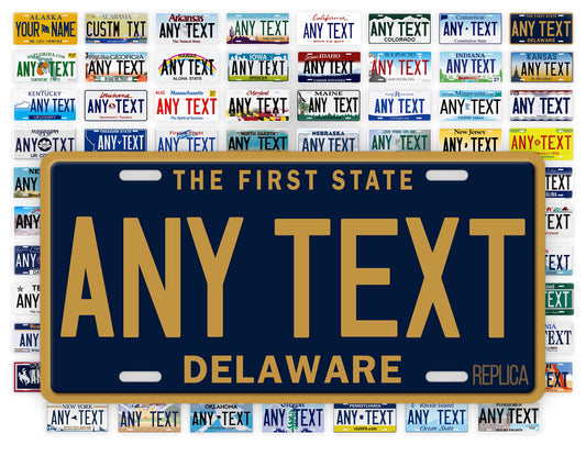 Personalized Delaware Novelty License Plate, Replica DE Custom Auto Tag