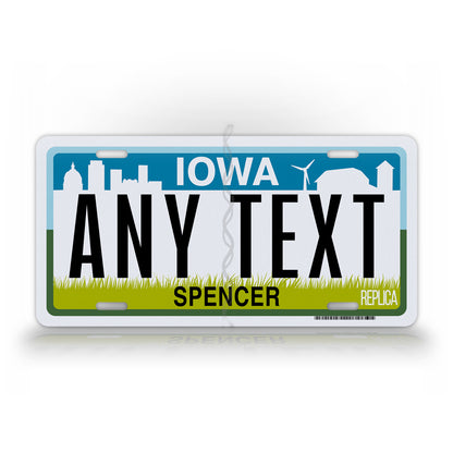 Personalized Iowa Novelty License Plate, Replica IA Custom Auto Tag