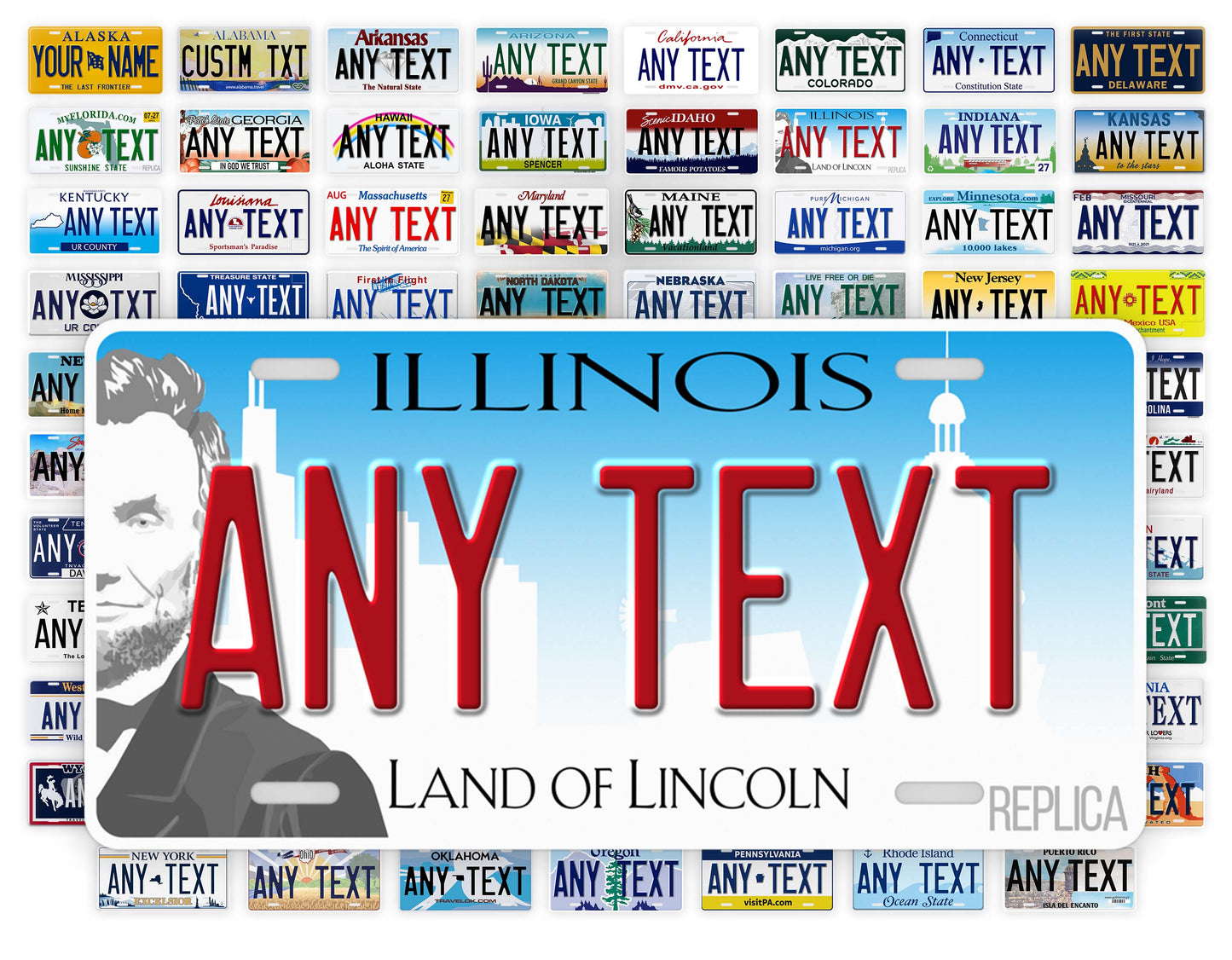 Illinois Novelty License Plate