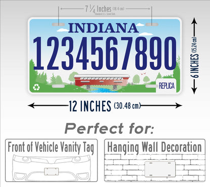 Personalized Indiana Novelty License Plate, Replica IN Custom Auto Tag
