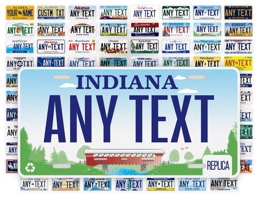 Personalized Indiana Novelty License Plate, Replica IN Custom Auto Tag