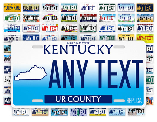Personalized Kentucky Novelty License Plate, Replica KY Custom Auto Tag