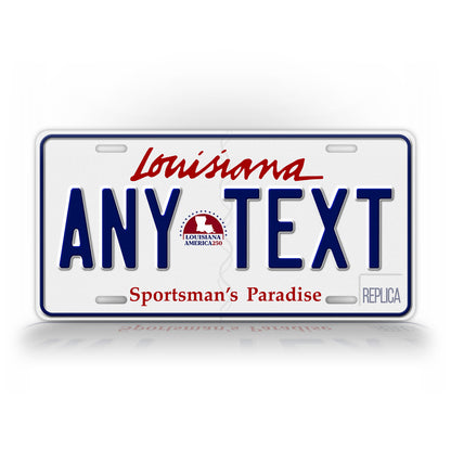 Personalized Louisiana Novelty License Plate, Replica LA Custom Auto Tag