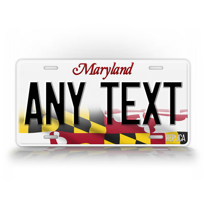 Personalized Maryland Novelty License Plate, Replica MD Custom Auto Tag