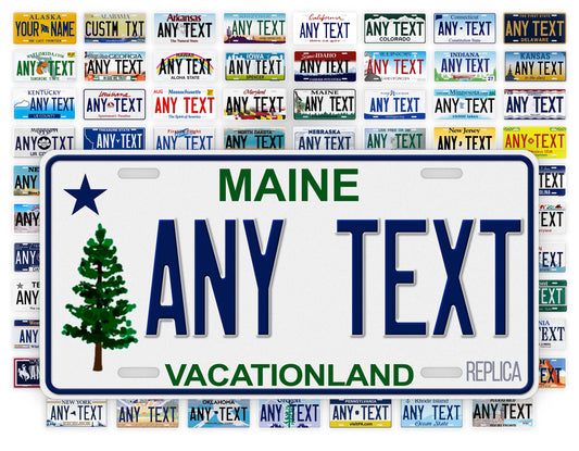 Maine Novelty License Plate
