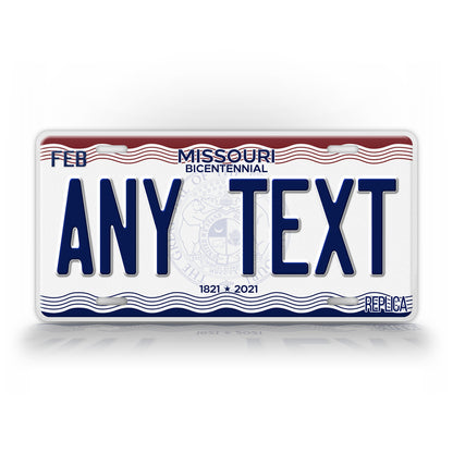 Personalized Missouri Novelty License Plate, Replica MO Custom Auto Tag