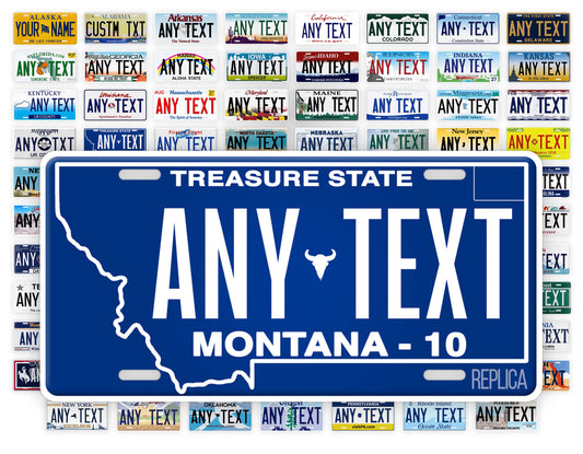 Personalized Montana Novelty License Plate, Replica MT Custom Auto Tag