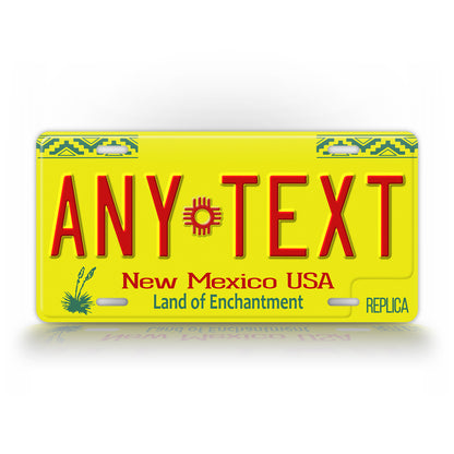 Personalized New Mexico Novelty License Plate, Replica NM Custom Auto Tag
