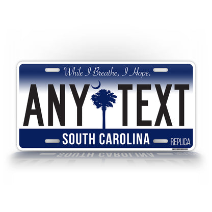 Personalized South Carolina Novelty License Plate, Replica SC Custom Auto Tag
