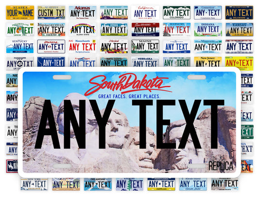 Personalized South Dakota Novelty License Plate, Replica SD Custom Auto Tag
