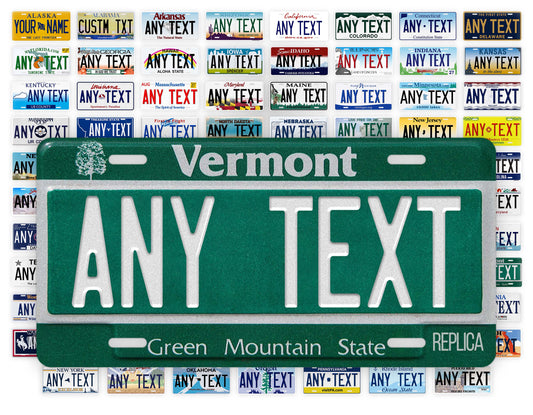 Personalized Vermont Novelty License Plate, Replica VT Custom Auto Tag