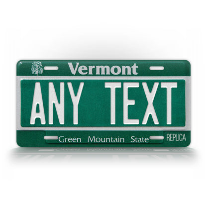 Personalized Vermont Novelty License Plate, Replica VT Custom Auto Tag