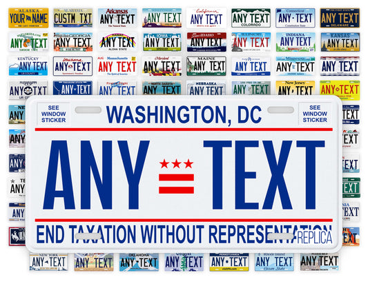 Washington DC Novelty License Plate