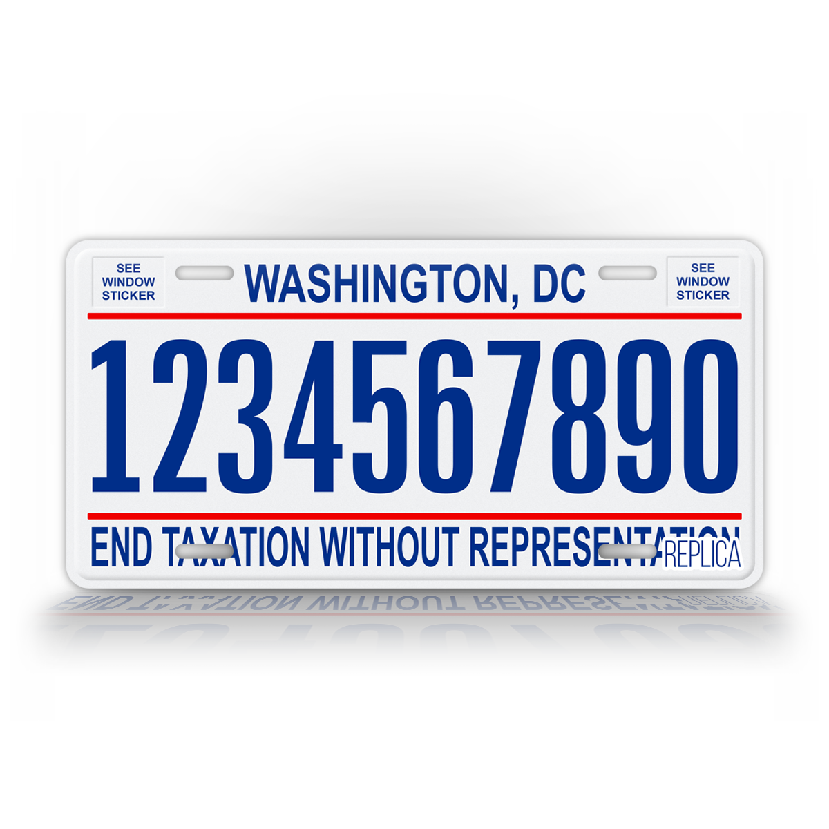 Washington DC Novelty License Plate