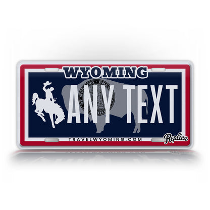 Personalized Wyoming Novelty License Plate, Replica WY Custom Auto Tag
